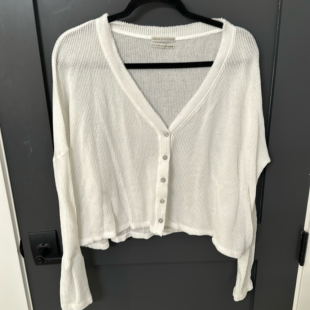 Urban outfitters waffle cardigan